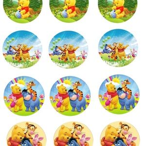 Winnie the Pooh Themed Cupcake Toppers